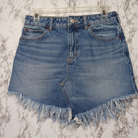 We The Free Bailey denim skirt women's size 26 blue - Picture 1 of 5